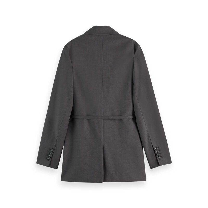 Scotch & Soda Tropical Wool Boyfriend Blazer With Belt image number 1